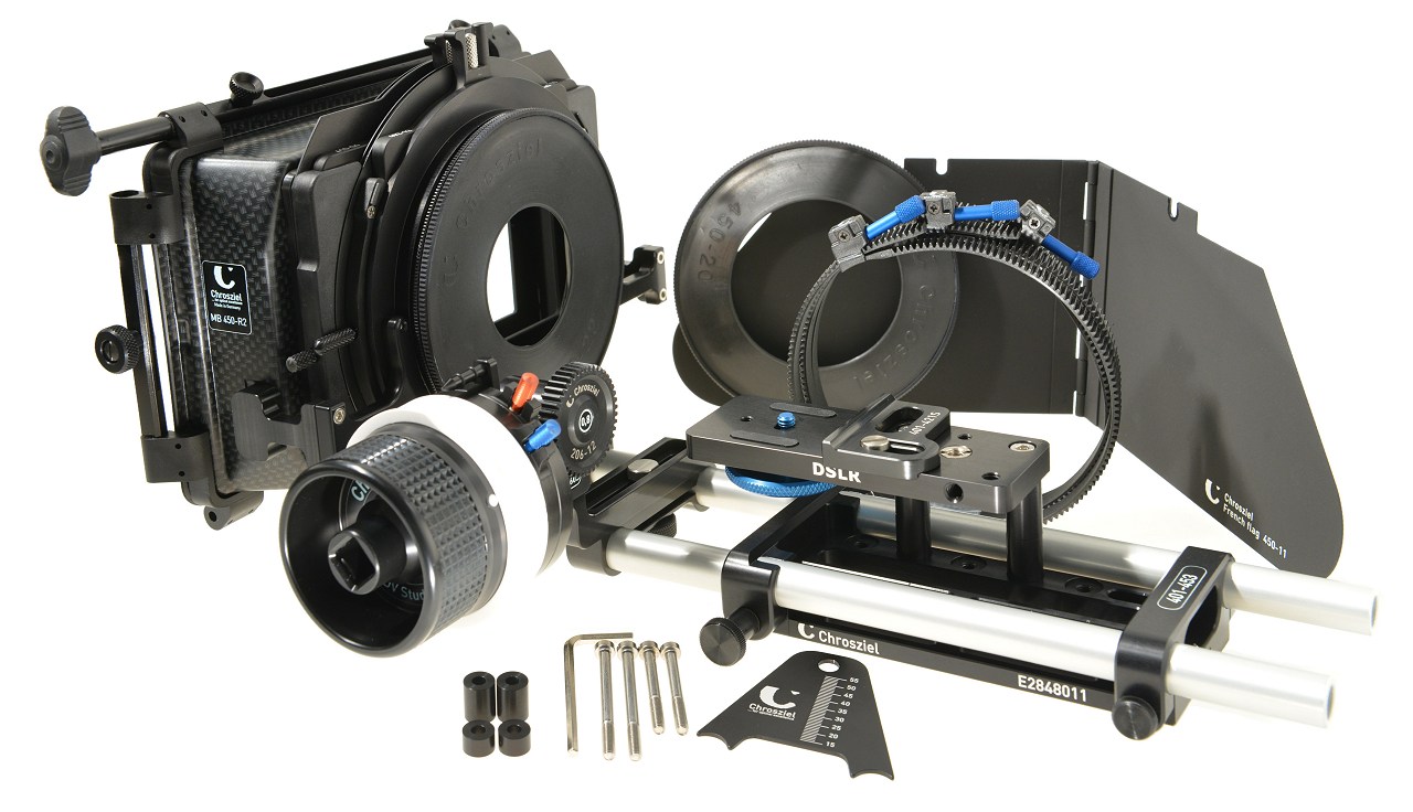 Mattebox Kit mit Follow Focus für DSLR Kameras